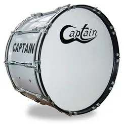 Bombo 24" X 14" com Carrier Captain JBMBZ2414 Madeira