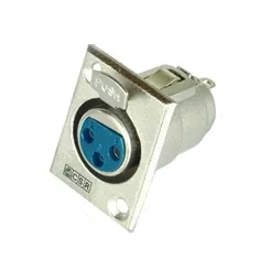 Plug XLR Fêmea Tomada CSR Q-89 Metal