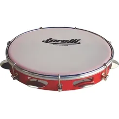 Pandeiro 10" Torelli TP-309 Injetado Pele Leitosa