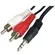 Cabo P2ST X 2RCA Storm CBRC0010 1,8 Metro Niquelado