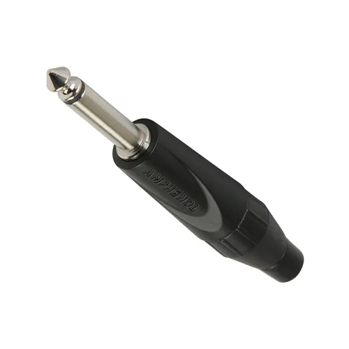 Plug P-10 Mono Amphenol TM2PB Black com Prensa Cabo