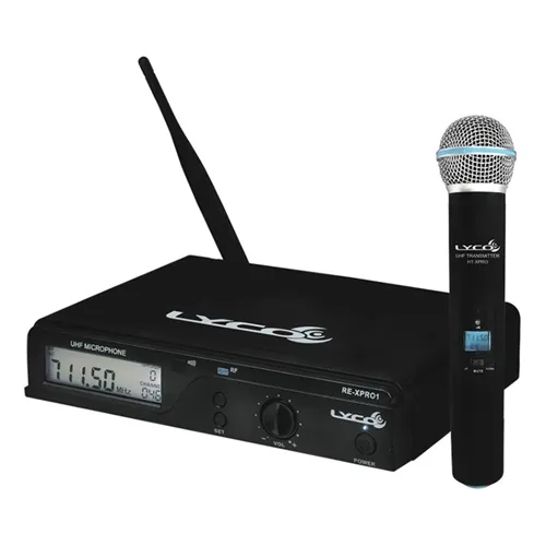 Microfone sem Fio (1 Mão) Lyco UHXPRO01M