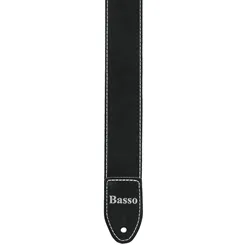 Correia para Violão/ Guitarra/ Baixo Basso SF-10 Preta Lisa