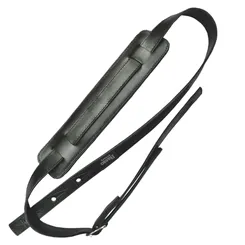 Correia para Violão/ Guitarra/ Baixo Basso VT-01 Couro Vaqueta Preta