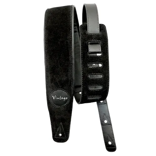 Correia para Violão/ Guitarra/ Baixo Basso VT SL 09 Camurça Preto