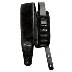 Correia para Violão/ Guitarra/ Baixo Basso VT SL 09 Camurça Preto