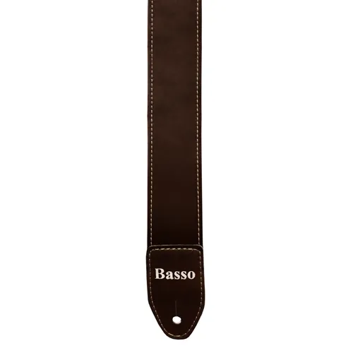 Correia para Violão/ Guitarra/ Baixo Basso SF-112 Marrom Lisa