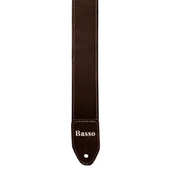Correia para Violão/ Guitarra/ Baixo Basso SF-112 Marrom Lisa