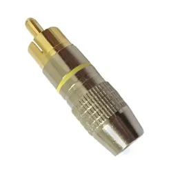 Plug RCA Storm Profissional Amarelo PGRC0014