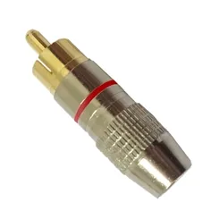 Plug RCA Storm Profissional Vermelho PGRC0013