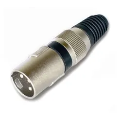 Plug XLR Macho Storm PGCN0003 Preto