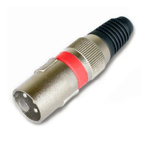 Plug XLR Macho Storm PGCN0001 Vermelho