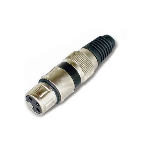 Plug XLR Fêmea Storm JCCN0001 Preto