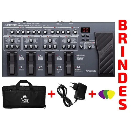 Pedaleira para Guitarra Boss ME-80