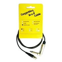 Cabo P10/90° X Mini XLR CBC 1 Metro Transmissor Plug Amphenol