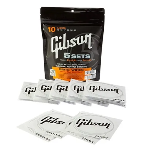 Encordoamento para Guitarra Gibson SVP700L (.010/.046) (Kit com 5 Jogos)