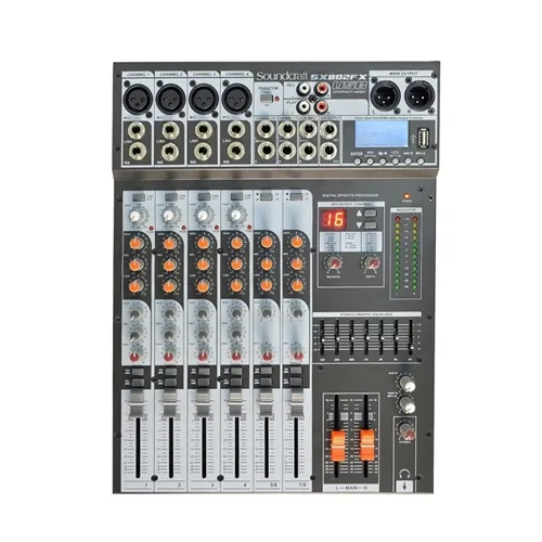 Mesa de Som 8 Canais Soundcraft SX802FX-USB
