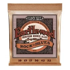 Encordoamento para Violão Aço Ernie Ball Earthwood Phosphor Bronze (.010/.052) 2151 Rock and Blues