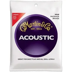 Encordoamento para Violão Aço Martin Acoustic .012 M540 PHBR