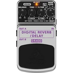 Pedal para Guitarra Behringer DR400 Digital Reverb/Delay
