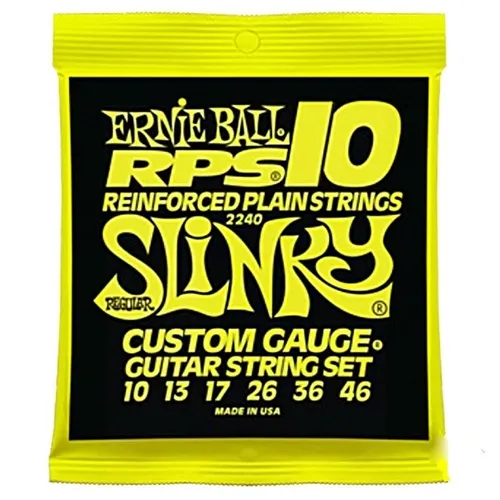 Encordoamento para Guitarra Ernie Ball RPS-10 Regular Slinky 10