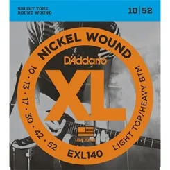 Encordoamento para Guitarra D'Addario EXL140 .010 Hibrida