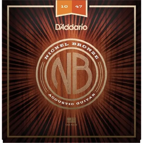 Encordoamento para Violão Aço D'Addario NB1047 Nickel Bronze .010