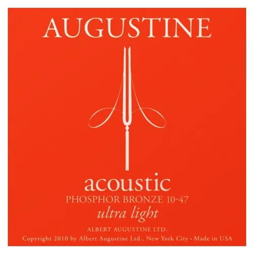 Encordoamento para Violão Aço Augustine Ultra Light PHBR 10