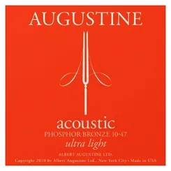 Encordoamento para Violão Aço Augustine Ultra Light PHBR 10