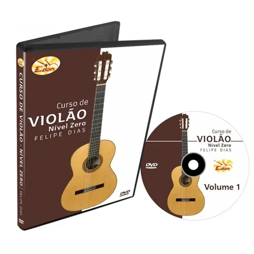 DVD Curso de Violão Nível Zero Volume 1 CVNZ1 Edon
