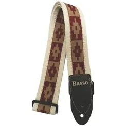 Correia para Violão/ Guitarra/ Baixo Basso SF-403 Retrô Algodão