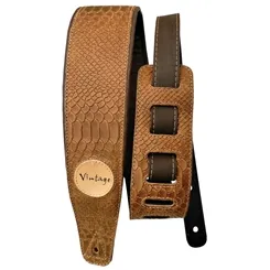 Correia para Violão/ Guitarra/ Baixo Basso VT SL 74 Lagarto Marrom