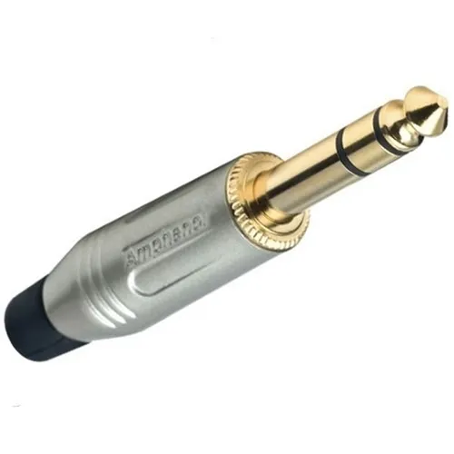 Plug P-10 Stereo Amphenol ACPS-GN-AU Ponta Ouro