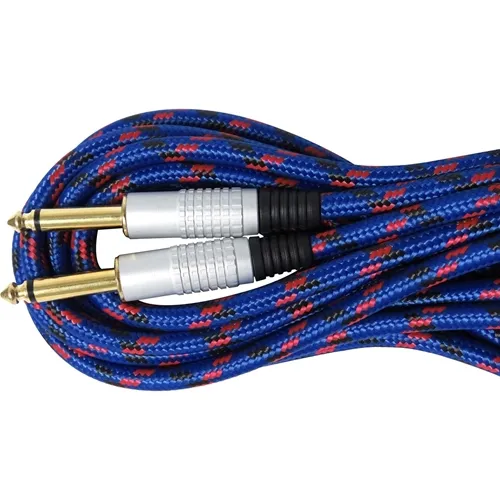 Cabo P10 X P10 Storm 5M CBGU0006 Tecido Azul