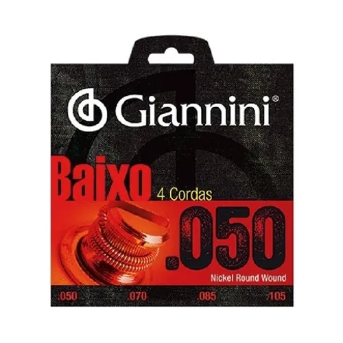 Encordoamento para Contra-Baixo 4 Cordas Giannini GEEBRSX .050