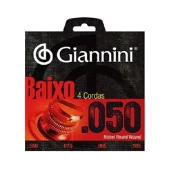 Encordoamento para Contra-Baixo 4 Cordas Giannini GEEBRSX .050