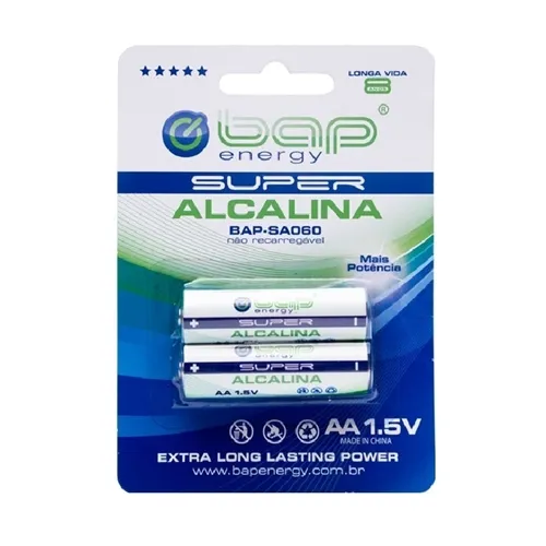 Pilha Pequena BAP BAP-SA060 AA 1,5V Alcalina com 2