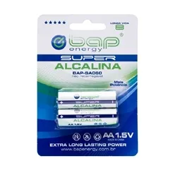 Pilha Pequena BAP BAP-SA060 AA 1,5V Alcalina com 2