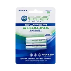 Pilha Palito BAP BAP-SA061 AAA 1,5V Alcalina com 2