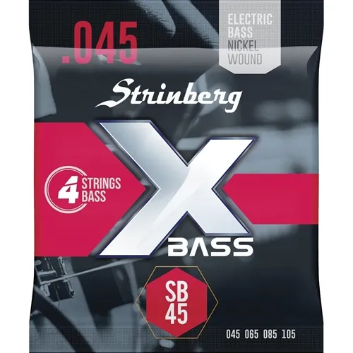 Encordoamento para Contra-Baixo 4 Cordas Strinberg SB-45 (.045-.105)