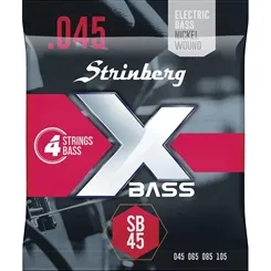 Encordoamento para Contra-Baixo 4 Cordas Strinberg SB-45 (.045-.105)