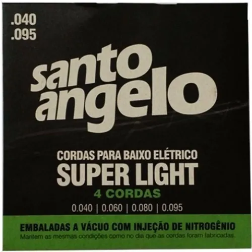 Encordoamento para Baixo 4 Cordas Santo Angelo .040