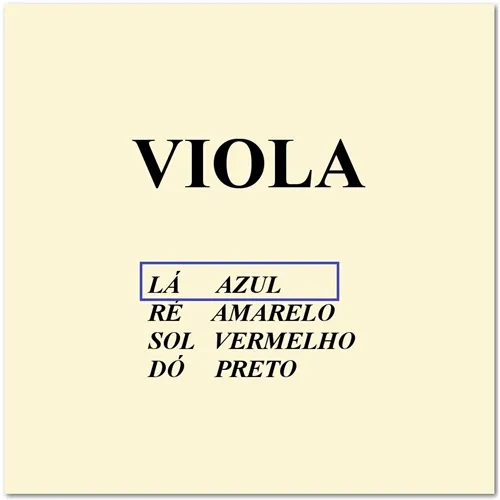 Corda Avulsa 1ª La para Viola de Arco Mauro Calixto