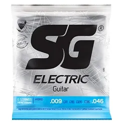Encordoamento para Guitarra SG .009 Hibrida Niquel