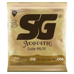 Encordoamento para Violão Aço SG .012 Bronze 85/15