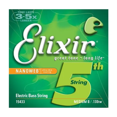 Corda Avulsa 5ª Si para Contra-Baixo Elixir .130TW Medium XL.SC