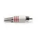 Plug Rca Storm Metal Niquelado 58mm Vermelho Pgrc0005