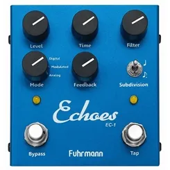 Pedal para Guitarra Fuhrmann EC-01 Echoes Tap Delay
