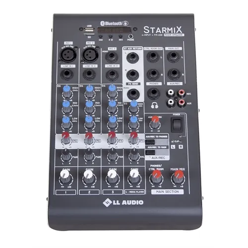 Mesa de Som 4 Canais LL Starmix XMS402R