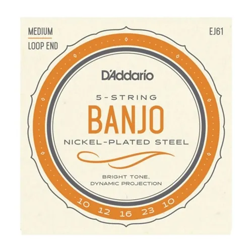 Encordoamento para Banjo Americano 5 Cordas D'Addario EJ61